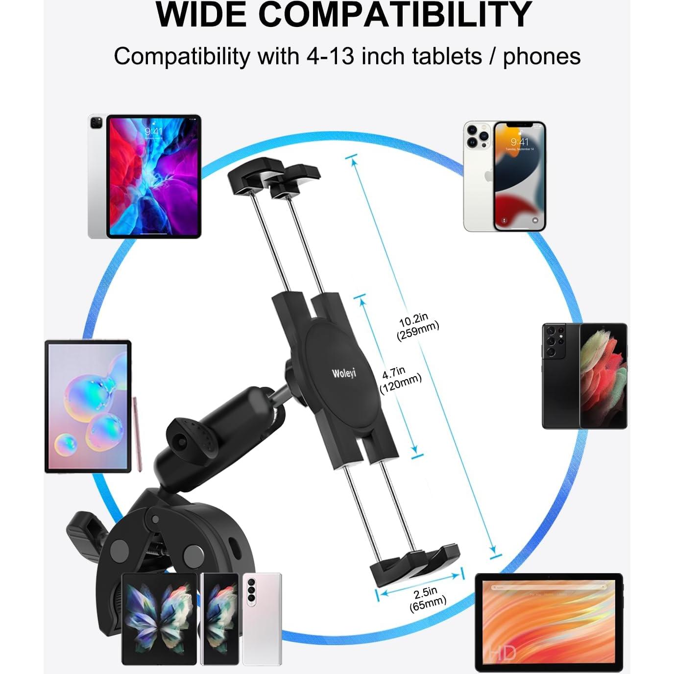 Soporte de Tablet Universal Woleyi para Manillar 21.3x8x14cm