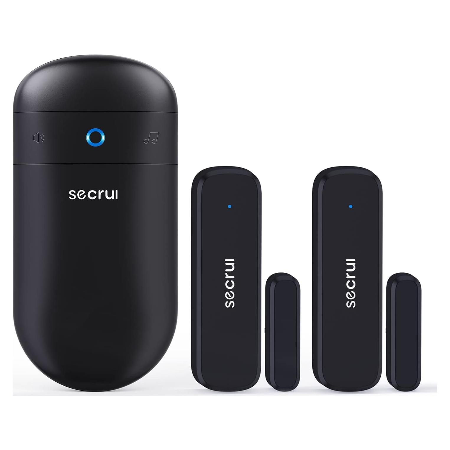 Timbre de puerta inalámbrico SECRUI con 2 sensores y 52 timbres