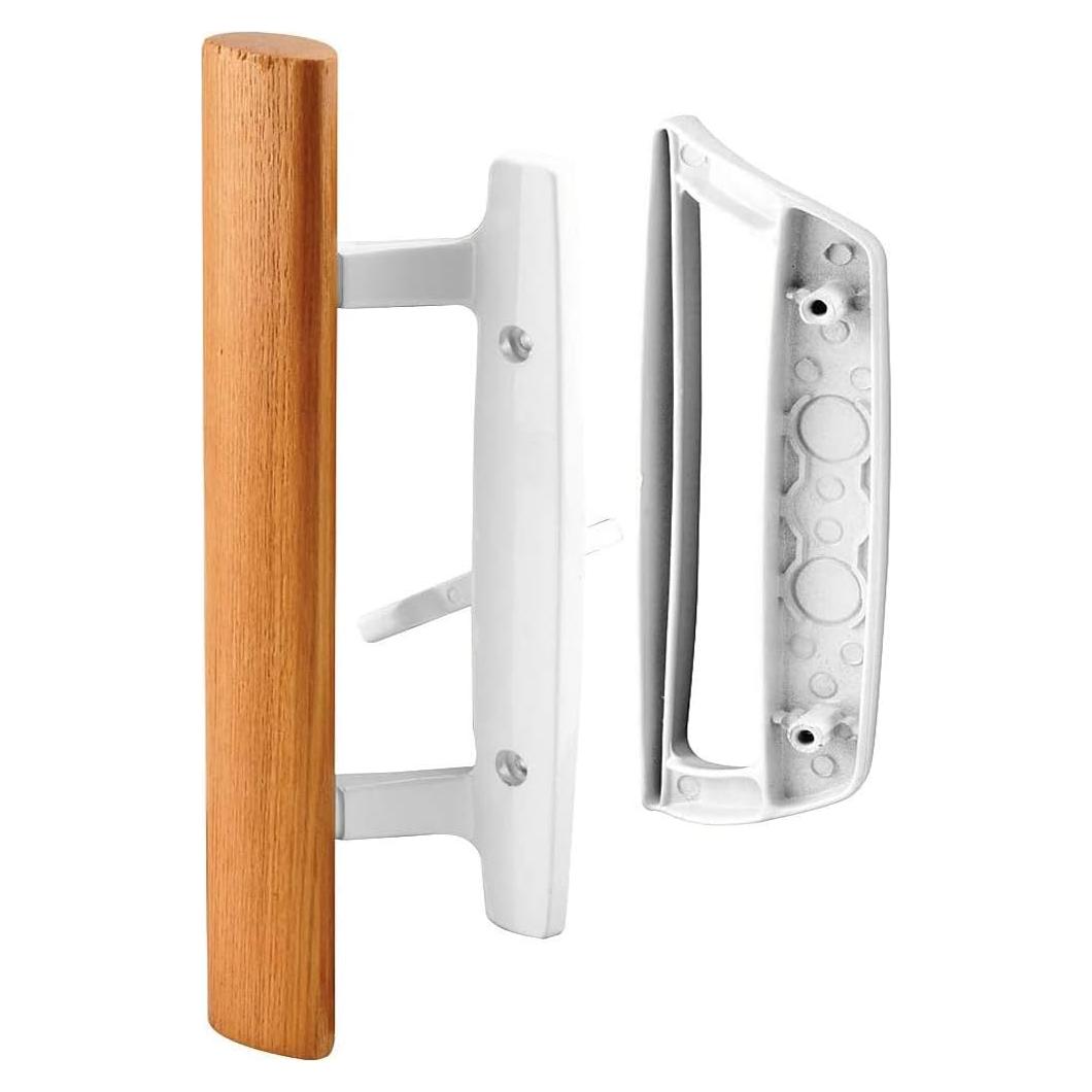 Juego de Manijas Reversibles HauSun para Puertas Corredizas Blanco