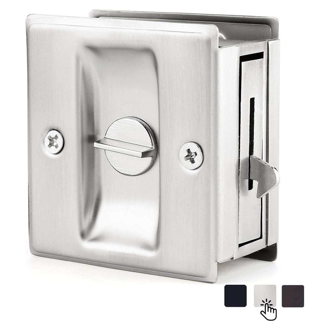 Cerradura de Puerta Corredera HOMOTEK Niquel Cepillado 6.2 oz