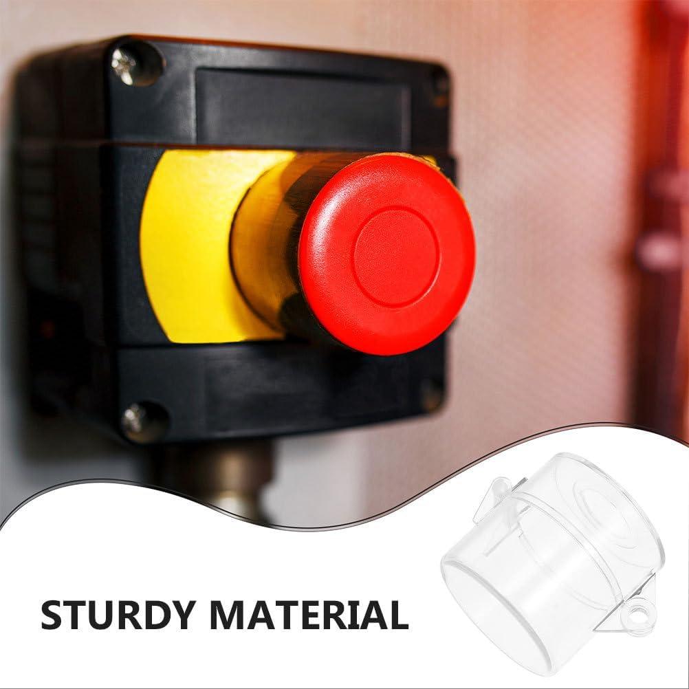 Cubierta de Botón de Seguridad Topperfun 2 Pcs Transparente