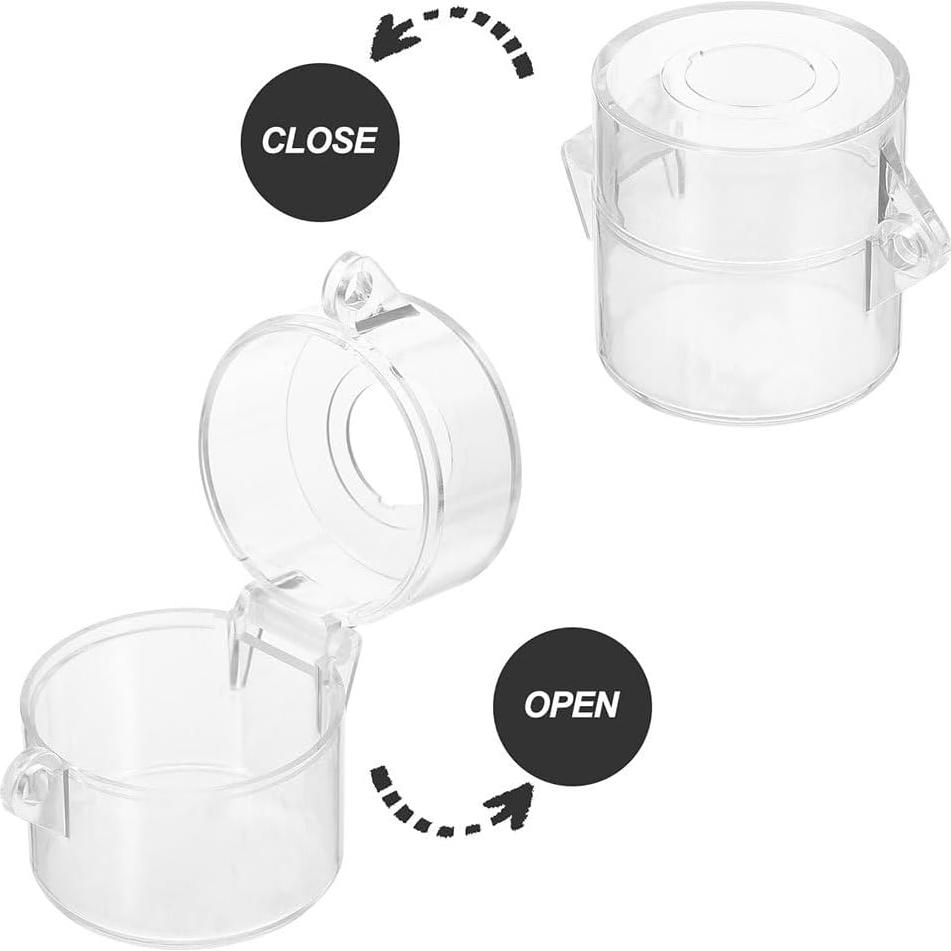 Cubierta de Botón de Seguridad Topperfun 2 Pcs Transparente