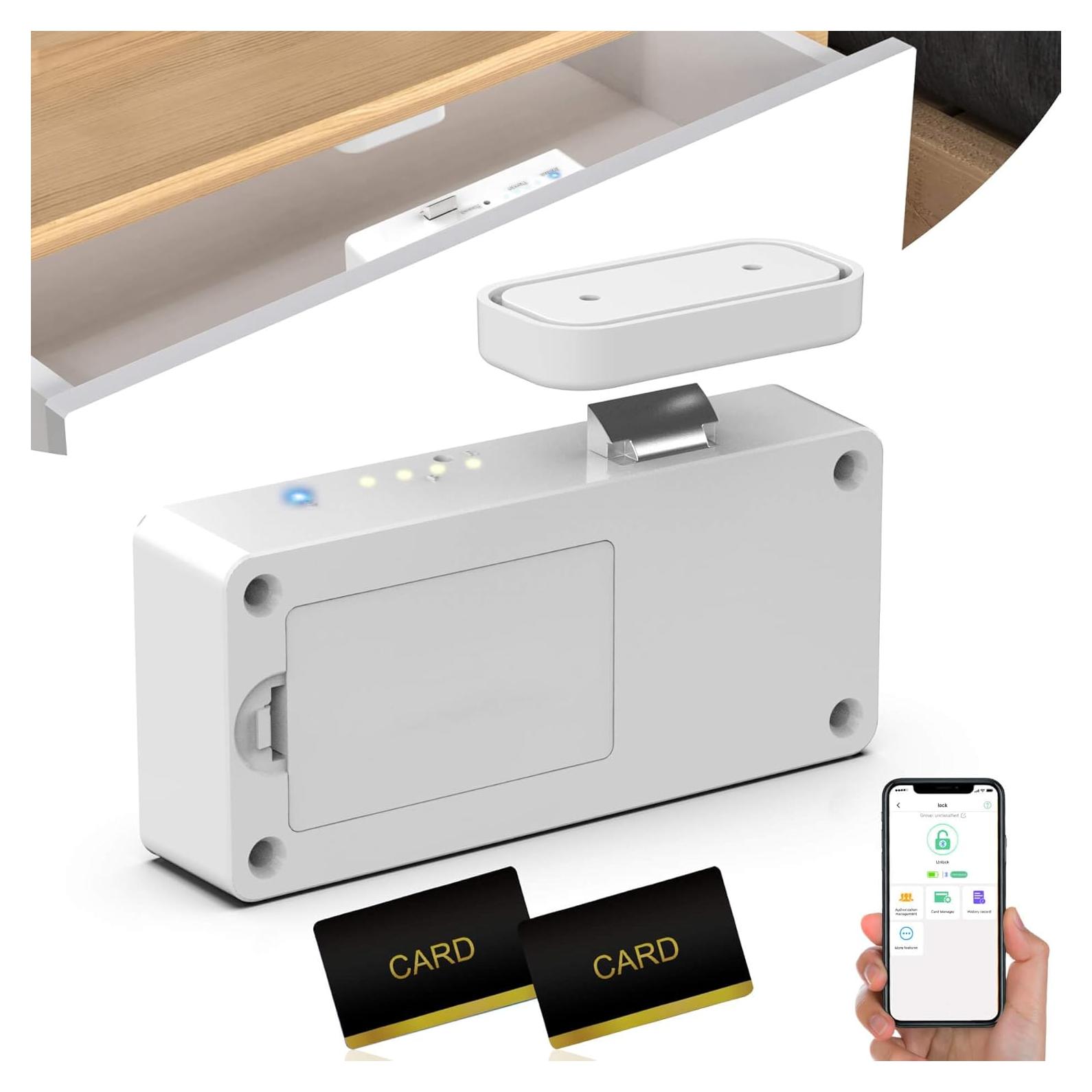 Cerradura Inteligente eLinkSmart F3BC Bluetooth RFID Blanca