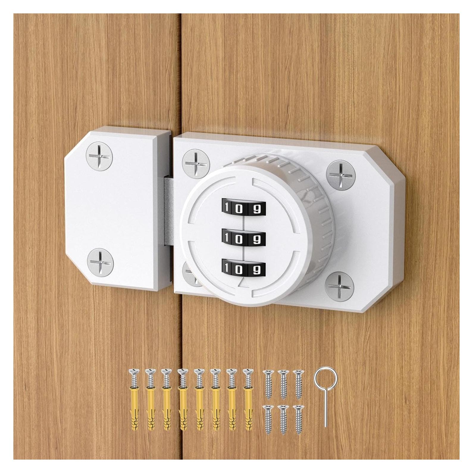 Cerradura de gabinete MeBantoo FY-Code Lock 002 blanca