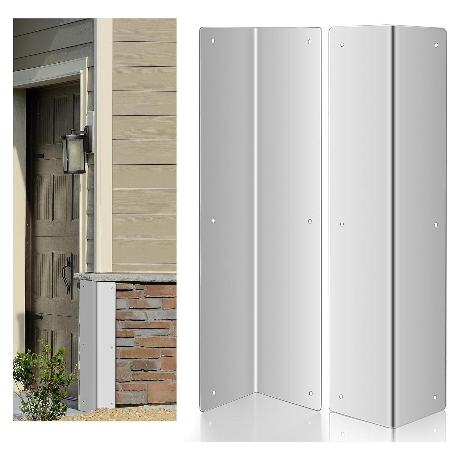 Protectores de Esquinas de Acero Inoxidable Moxweyeni 2 Pzas 8.57x40cm