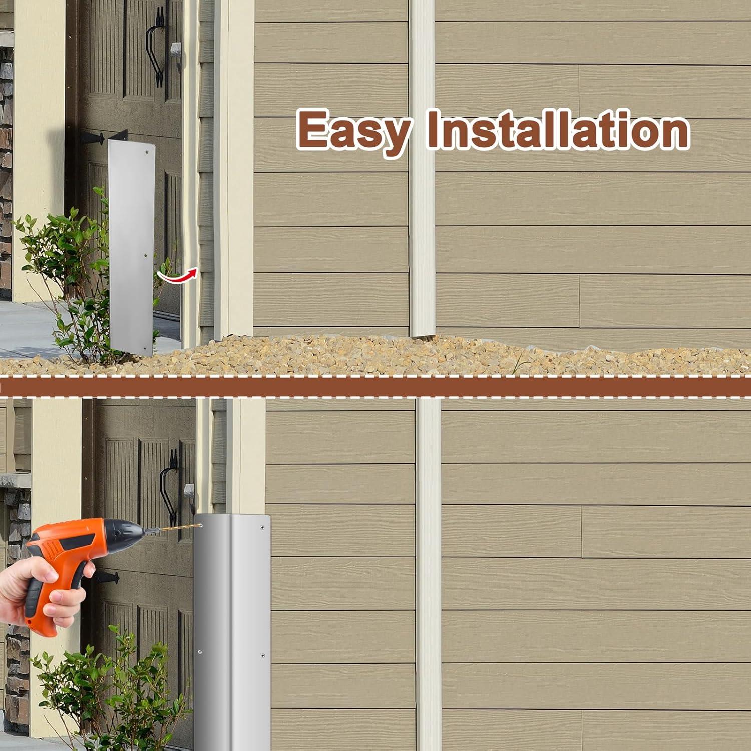 Protectores de Esquinas de Acero Inoxidable Moxweyeni 2 Pzas 8.57x40cm