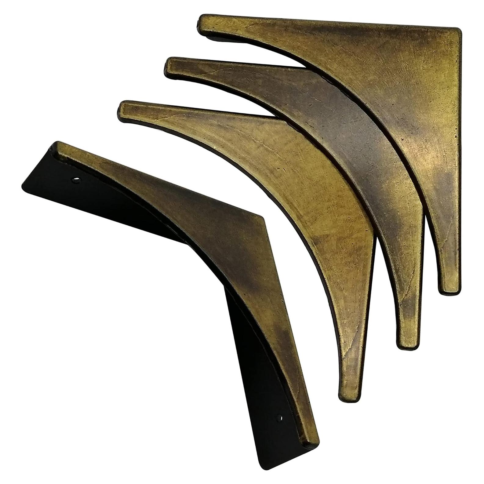 Protector de Esquinas de Metal Genérico 4 Piezas Bronce 65mm