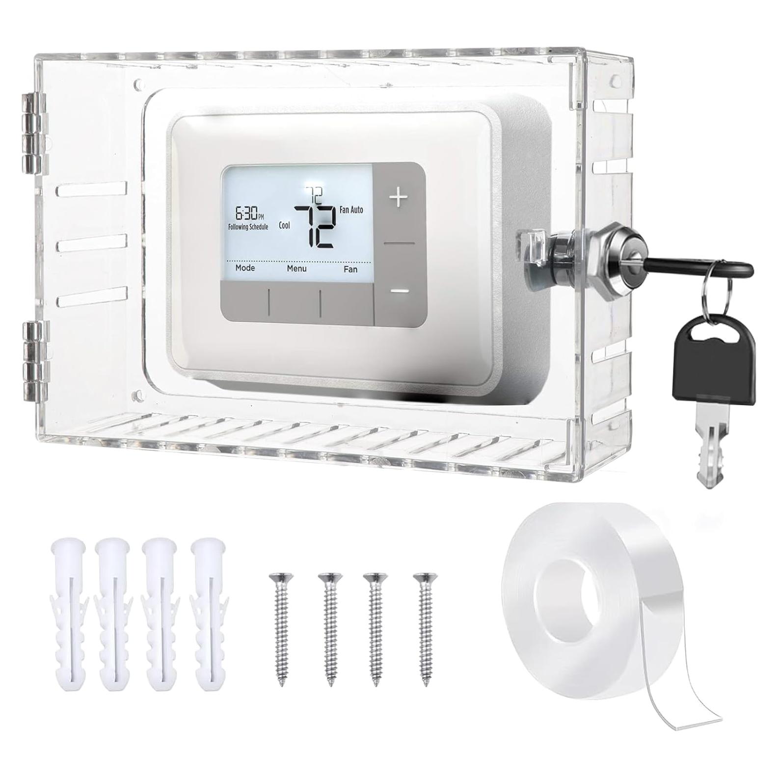 Caja de bloqueo para termostato GYFVBH transparente 16x12x5.6 cm