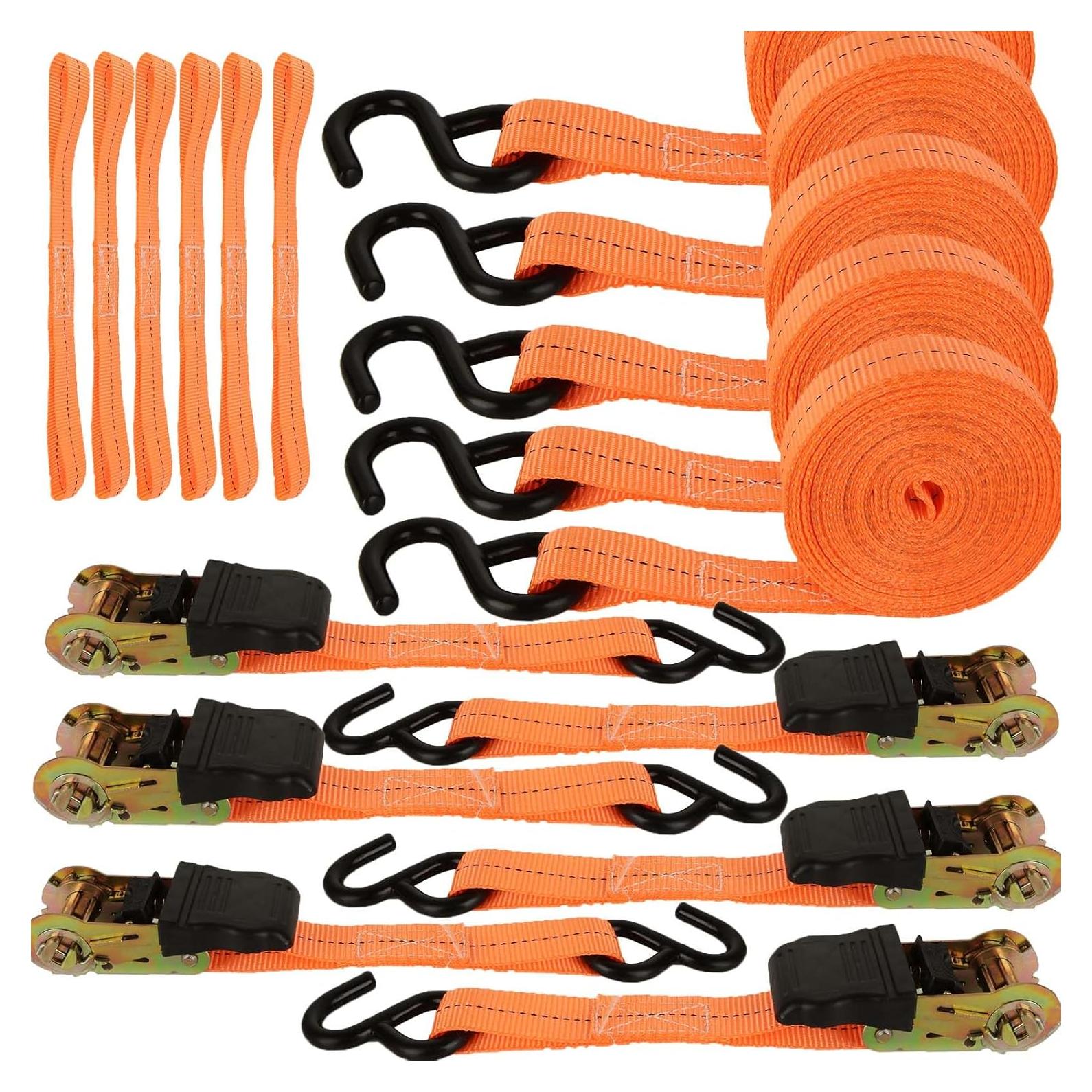 Correas de Trinquete HNBun 6m Naranjas 770kg Resistencia