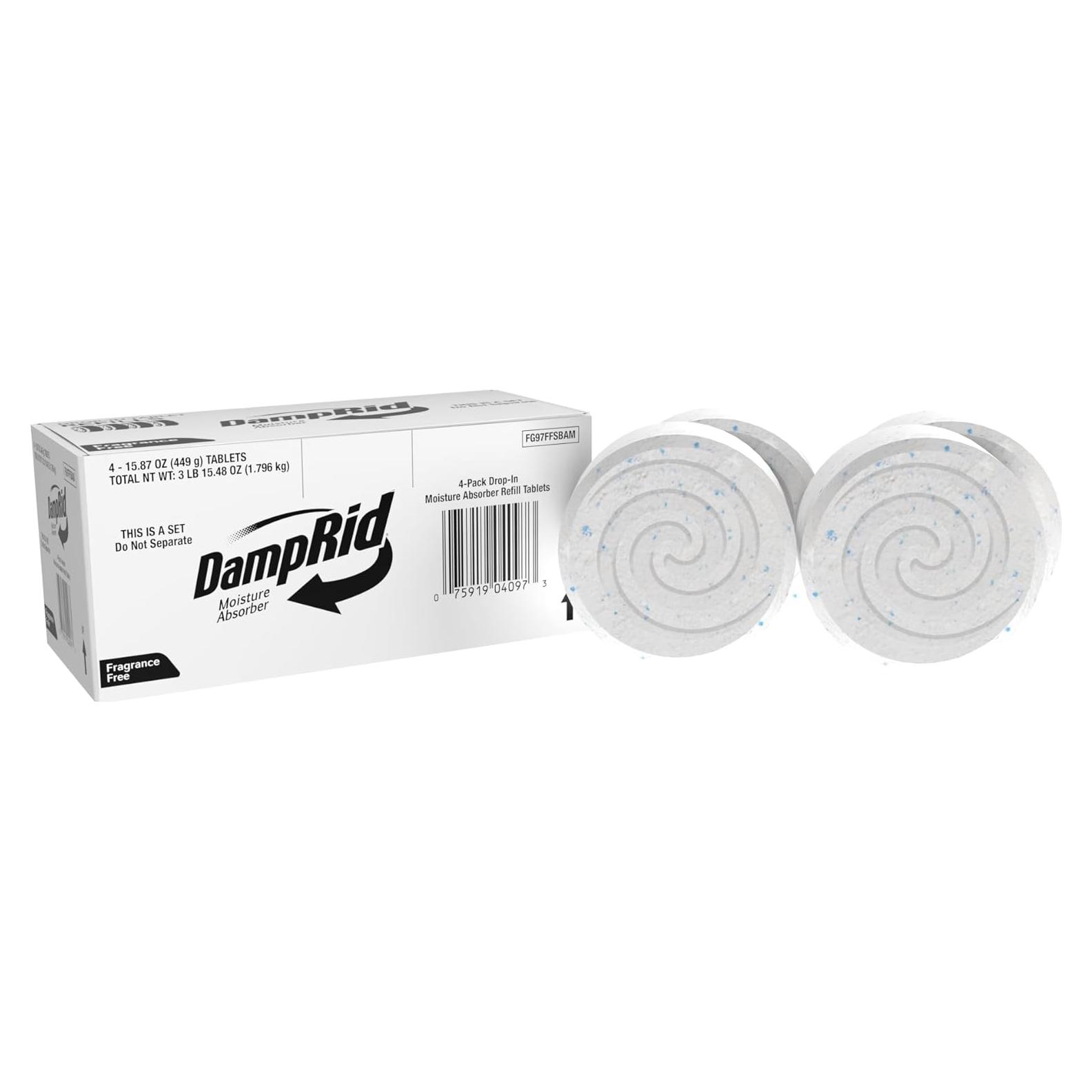 Tabletas Absorbentes de Humedad DampRid 4 Piezas 447.7 g