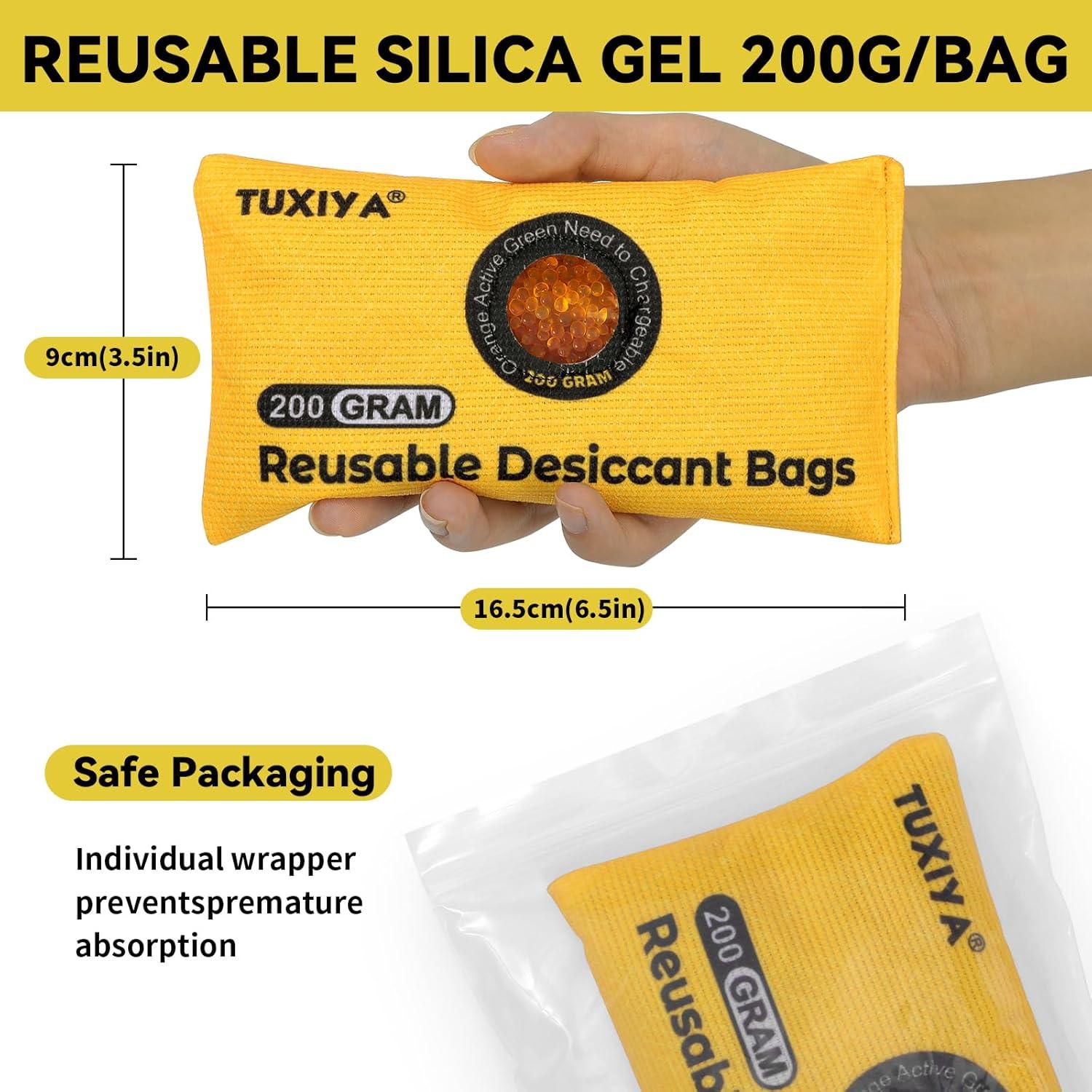 Paquete de 12 Gel de Silicona Deshidratante 200g TUXIYA