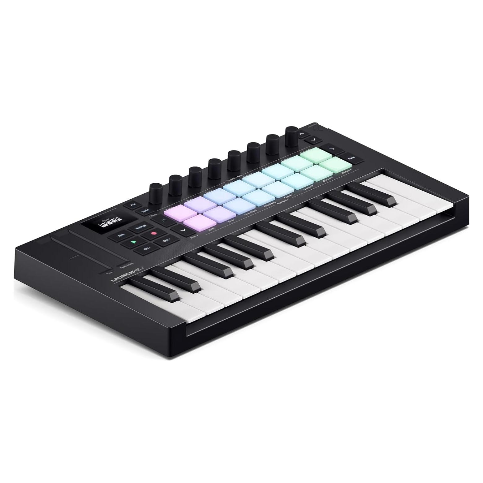 Teclado Controlador MIDI Novation Launchkey Mini 25 MK4 USB