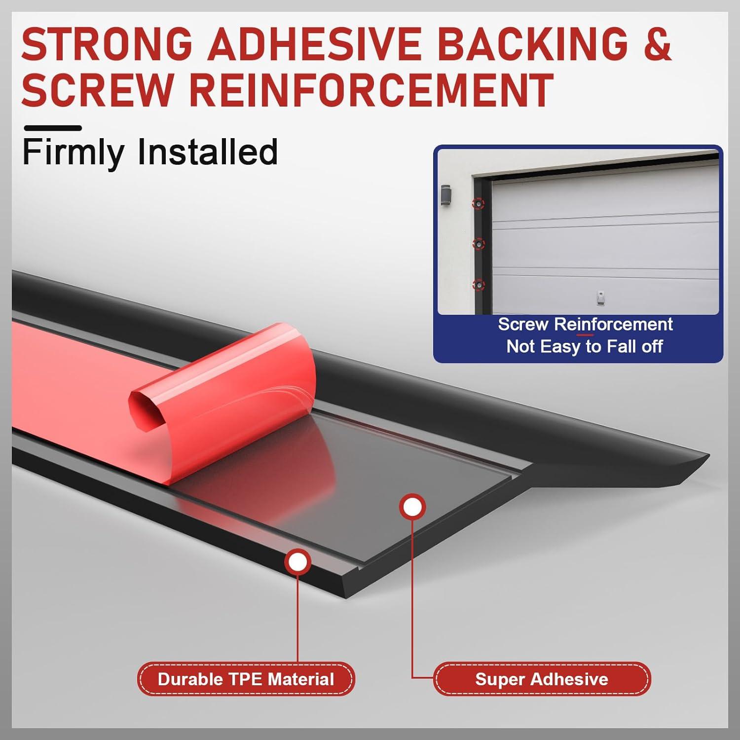 Sello de Puerta de Garaje 40 Pies Alophoty TPE Aislante