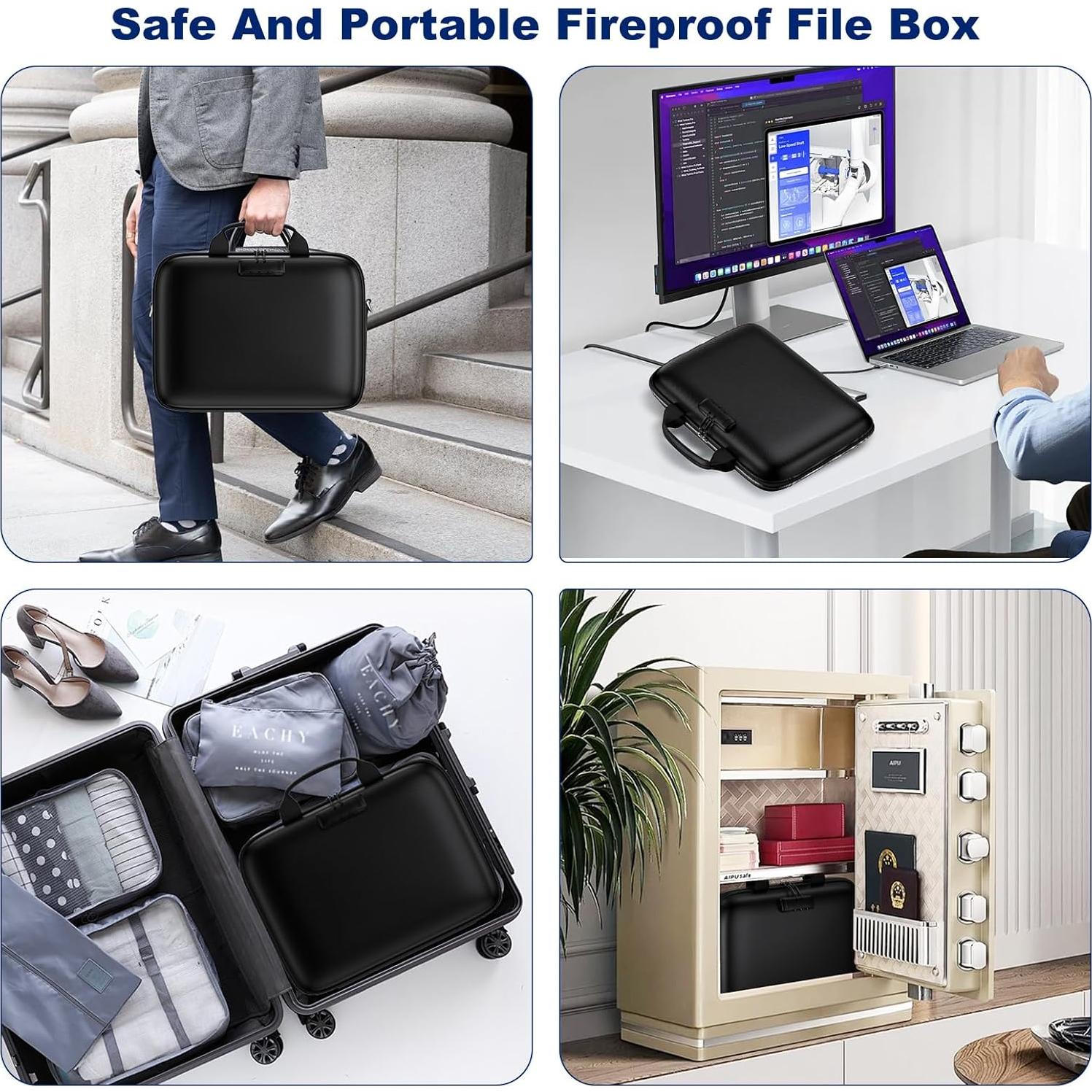 Caja de Documentos a Prueba de Fuego HIBWN 40.6x31.8cm