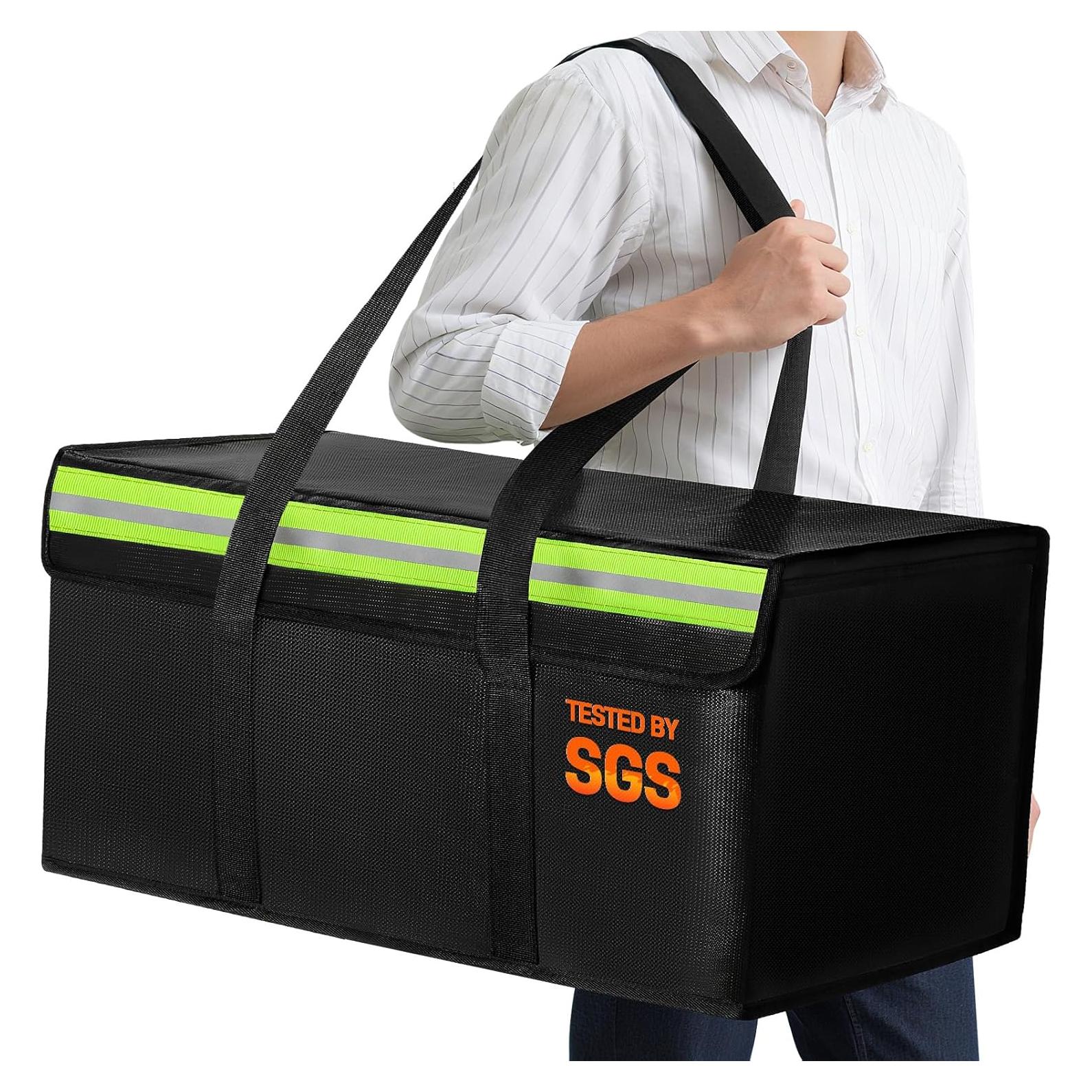 Bolsa de Documentos a Prueba de Fuego Amerbro 61x30.5cm Negra