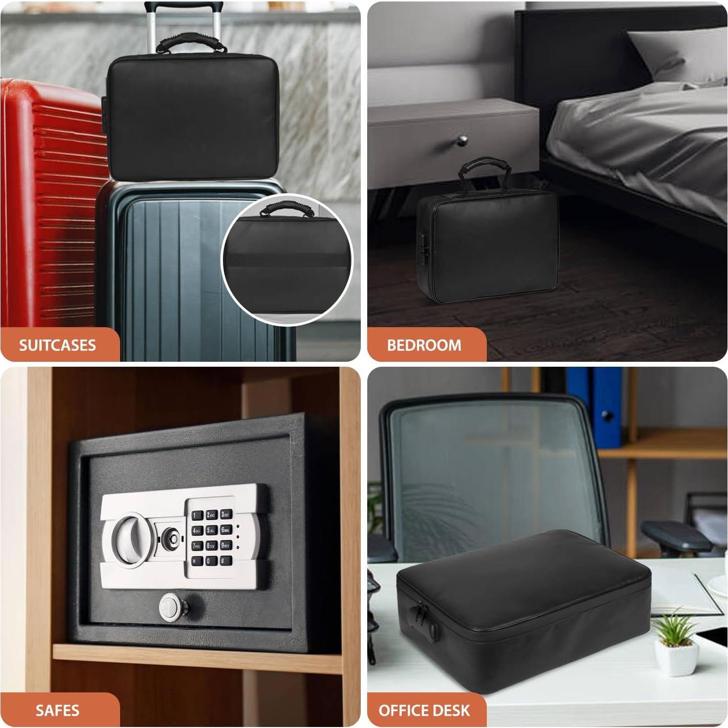 Caja de Seguridad a Prueba de Fuego Schwylth 38x30cm con Cerradura