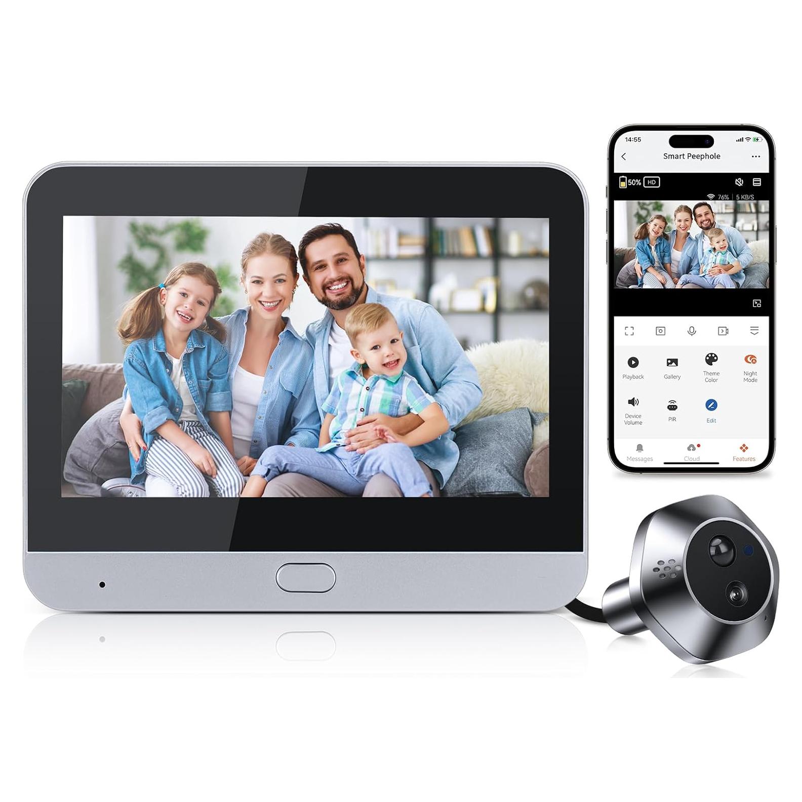 Cámara Timbre Video Inalámbrica HAPYTHDA 1080P HD WiFi