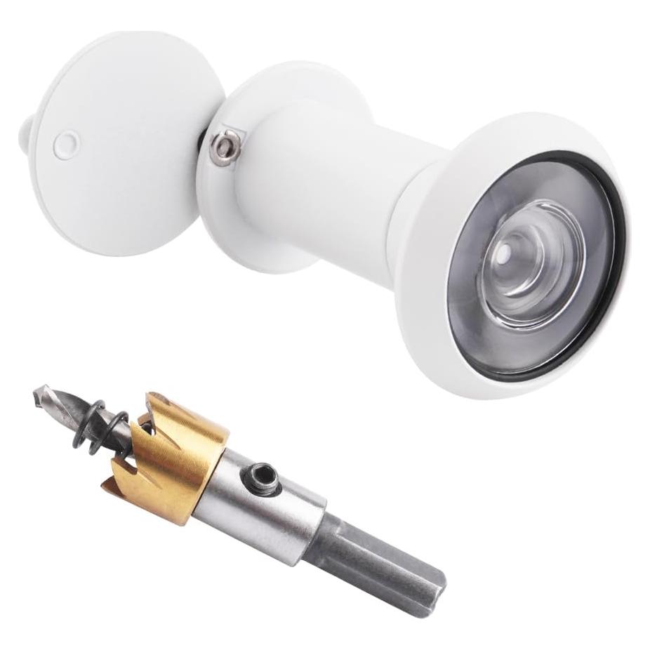 Mirilla de Puerta Tahikem 200 Grados Blanco Mate 35-60mm