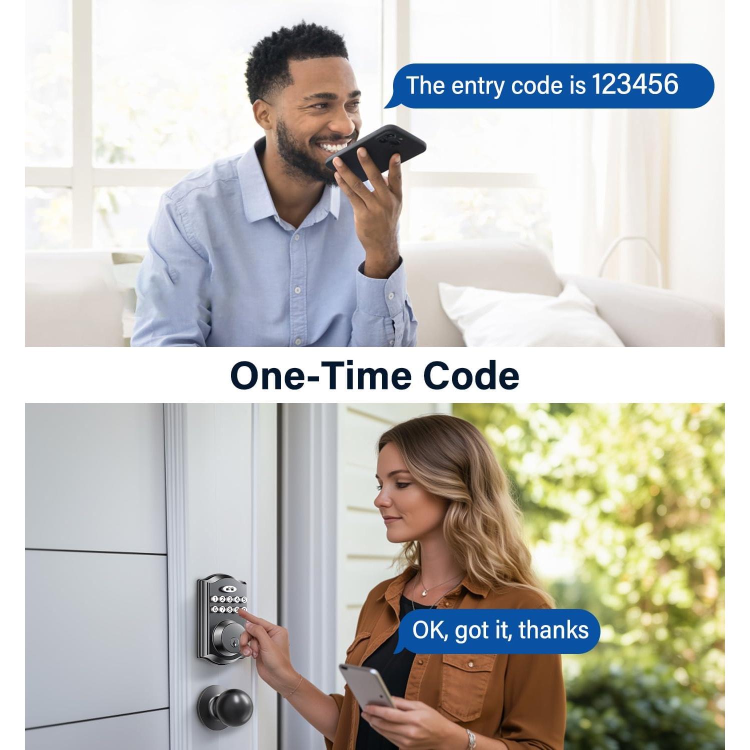 Cerradura Electrónica Zafano DT1211 con Teclado y Perillas