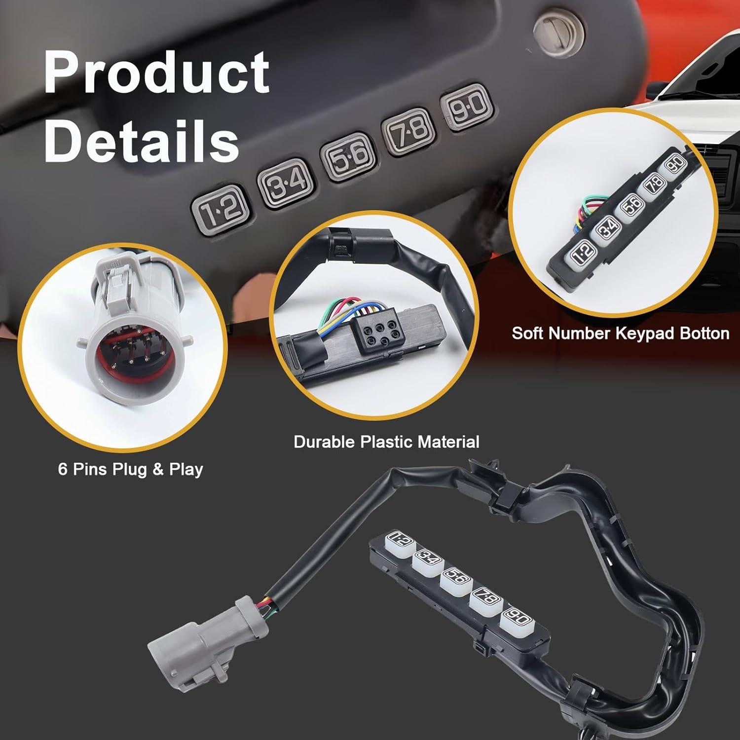 Actuador Teclado Puerta Sin Llave Ford F150 2009-2014 Negro