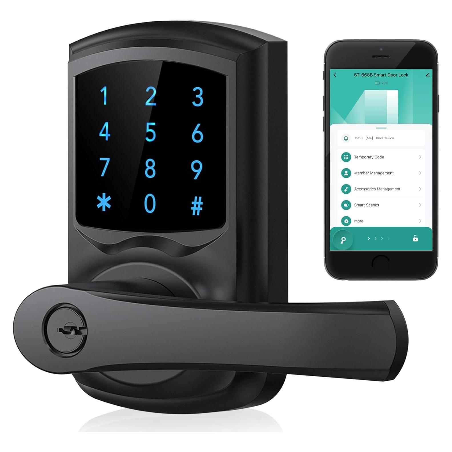 Cerradura Inteligente Hidalife ST-668B con Teclado y APP