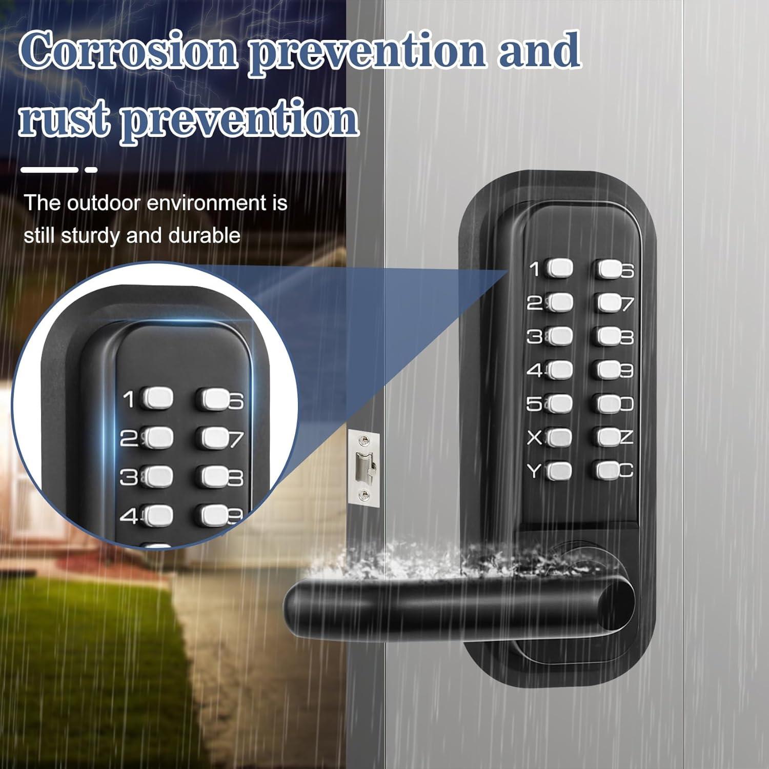 Cerradura mecánica sin llave Souyou con teclado - Acero inoxidable