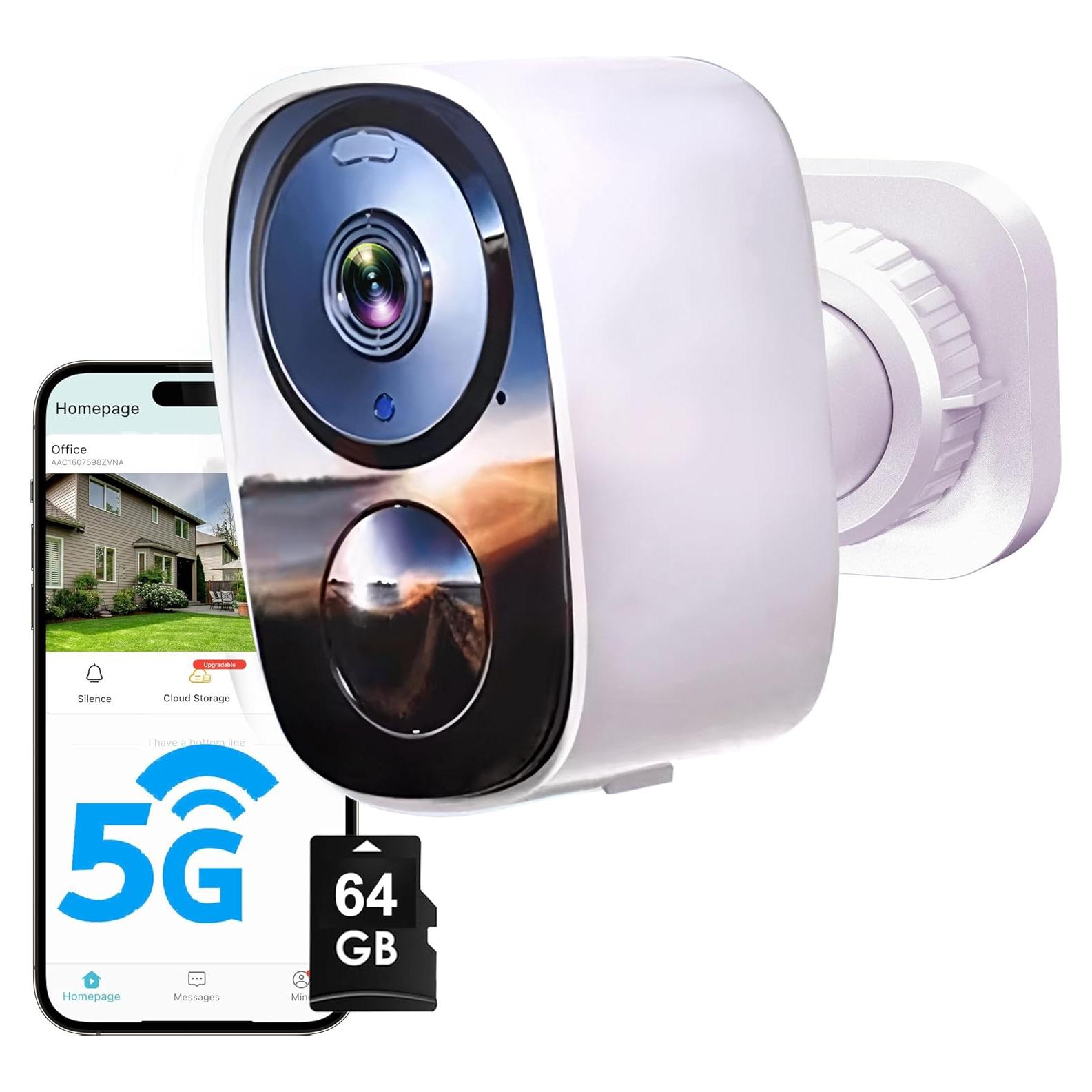 Cámara de Seguridad Inalámbrica 2K HITELLARCAM con SD 64G