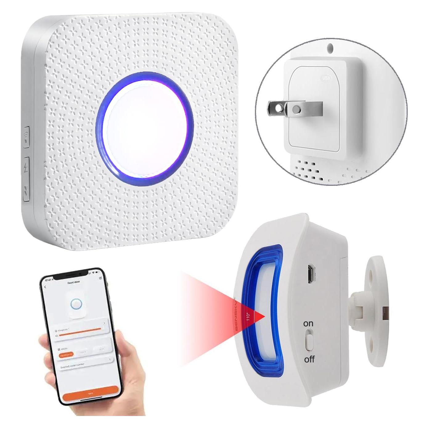 Sensor de Alarma Inalámbrico WiFi Evernary para Cama