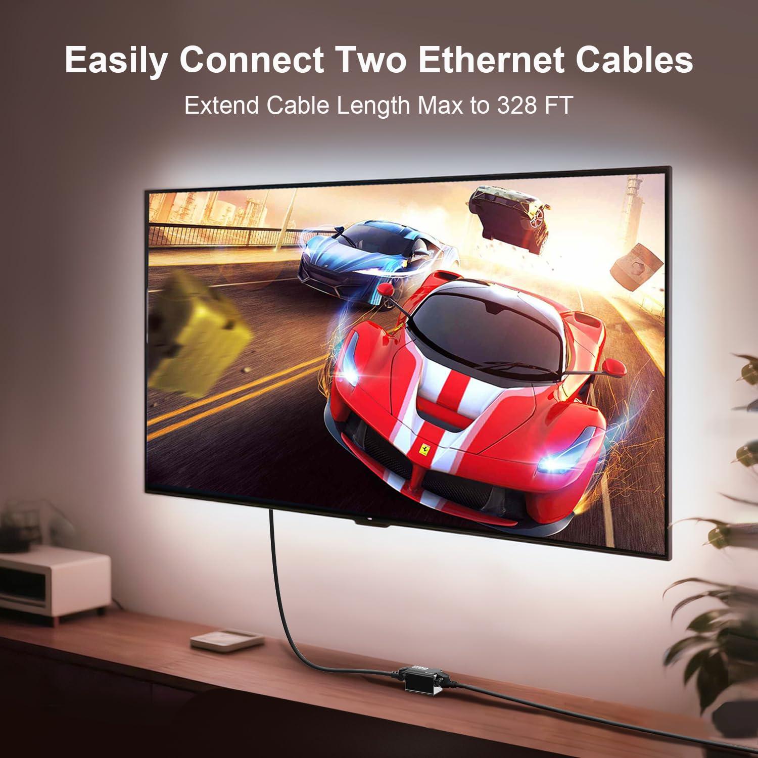 Acoplador RJ45 Ethernet Dacrown 10Gbps 3Pack Extensor 100m