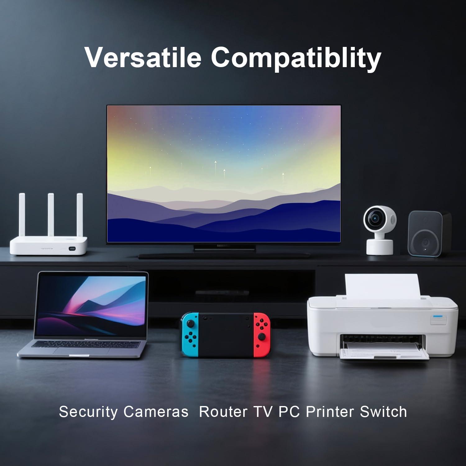 Acoplador RJ45 Ethernet Dacrown 10Gbps 3Pack Extensor 100m