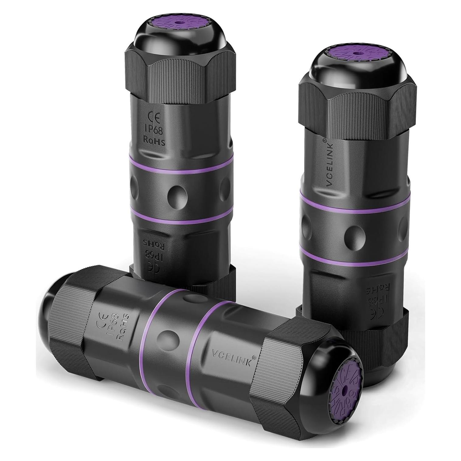 Acoplador RJ45 Impermeable VCELINK Cat6 IP68 6-Pack 8.2cm