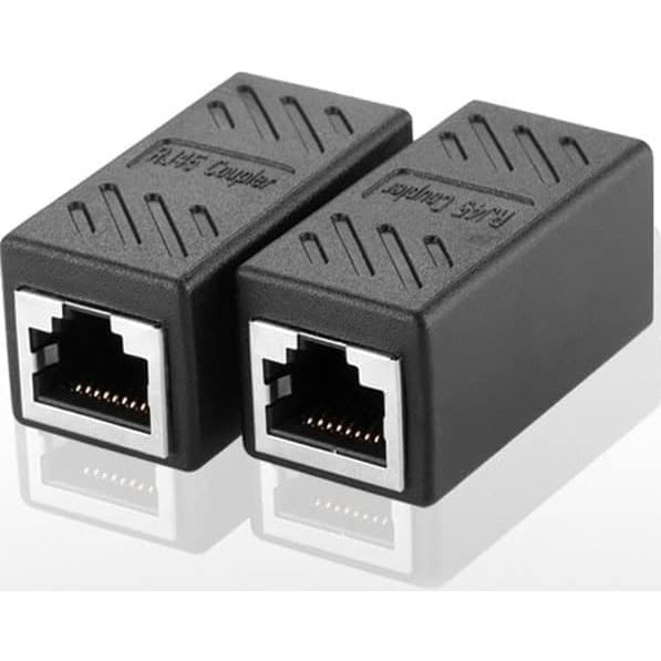 Conector Acoplador RJ45 FANTIA Cat6A 2 Pcs Extensión Ethernet