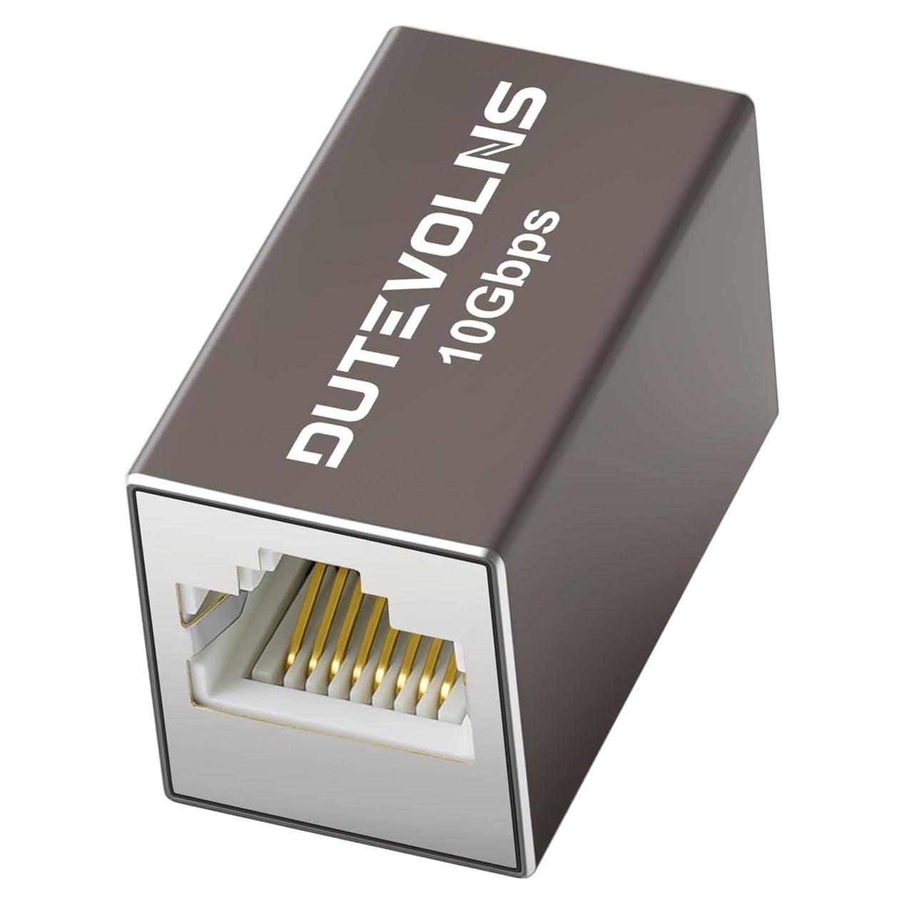 Acoplador Ethernet Dutevolns 10Gbps RJ45 Femenino a Femenino