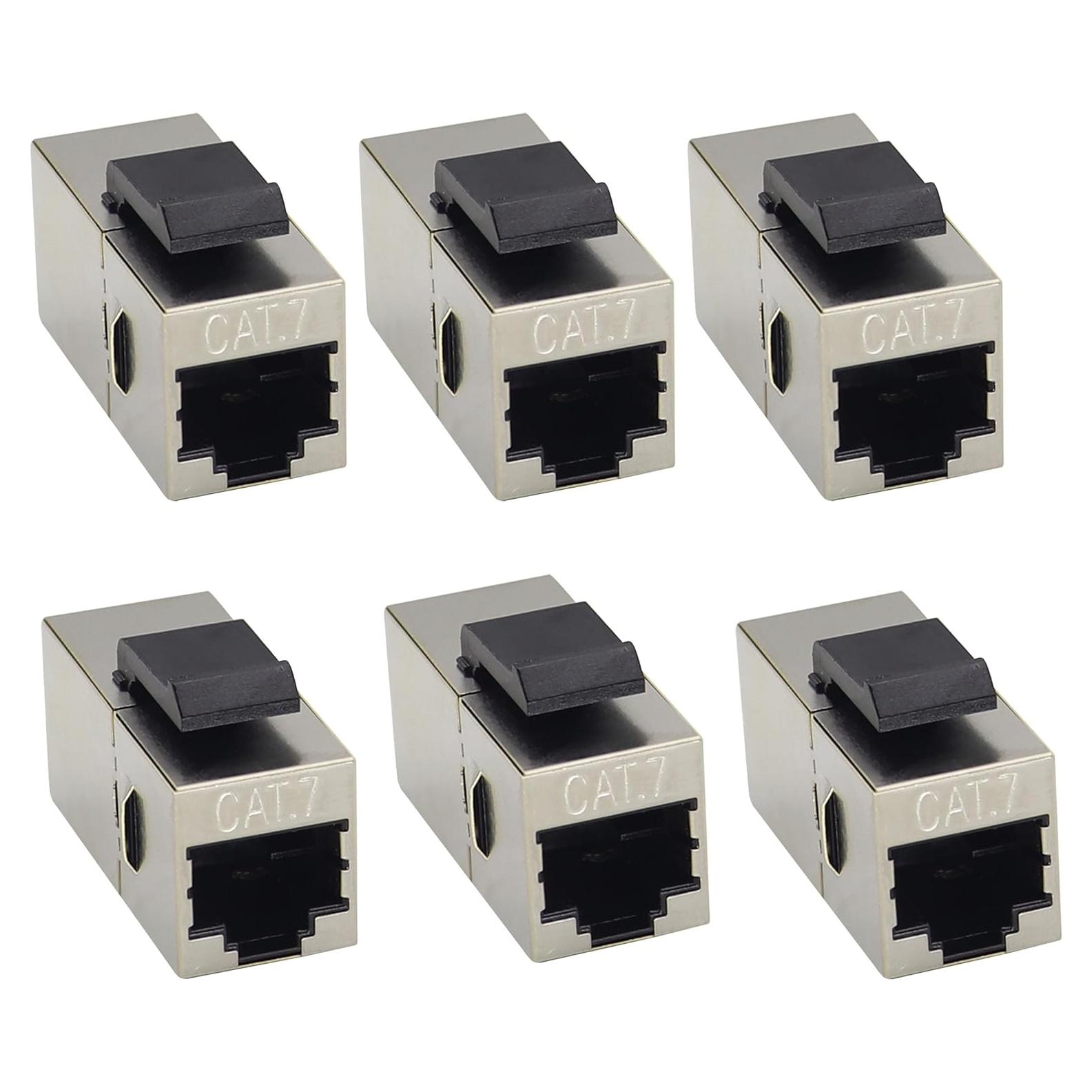 Conector Keystone CAT7 RJ45 Hembrado - Paquete de 2 - 10Gbps