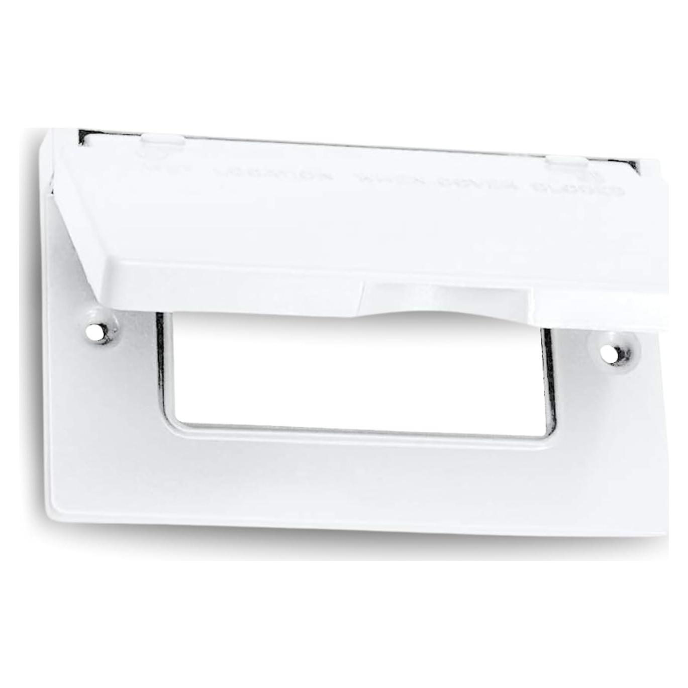 Cubierta de Enchufe GFCI Exterior Sigma 14249WH Blanca Metal