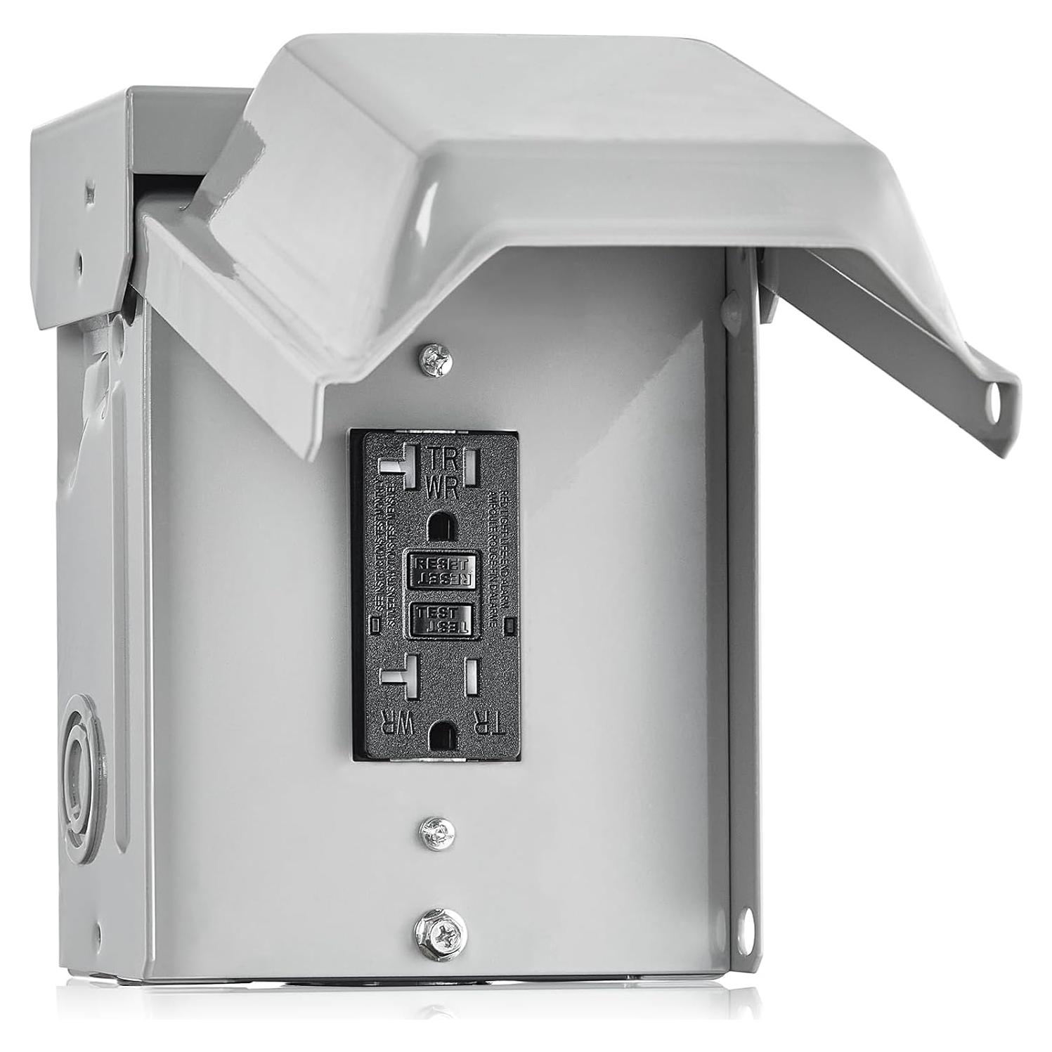 Caja de Salida Exterior SURAIELEC GFCI 20 AMP a Prueba de Agua