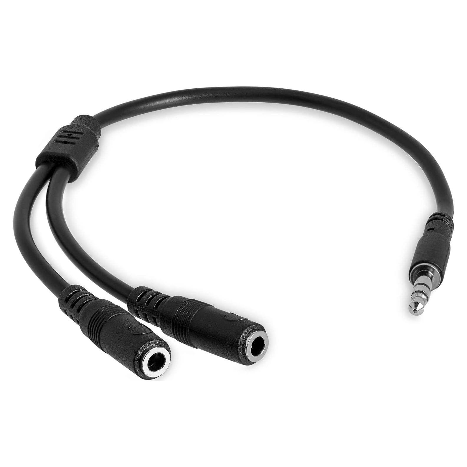 Cable de Extensión de Audio 3.5mm StarTech Divisor 1 a 2