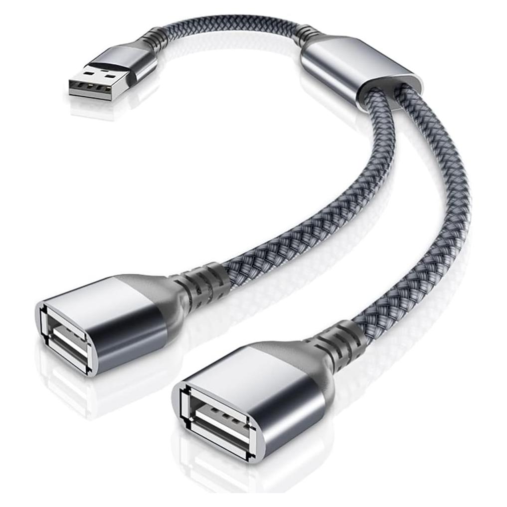 Divisor USB 1 en 2 Basesailor 0.3M Doble Hembra USB 2.0