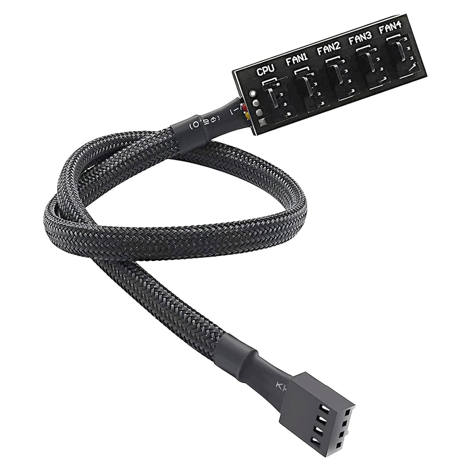 Cable de Extensión de Ventilador PWM 1 a 5 ThreeBulls 40 cm