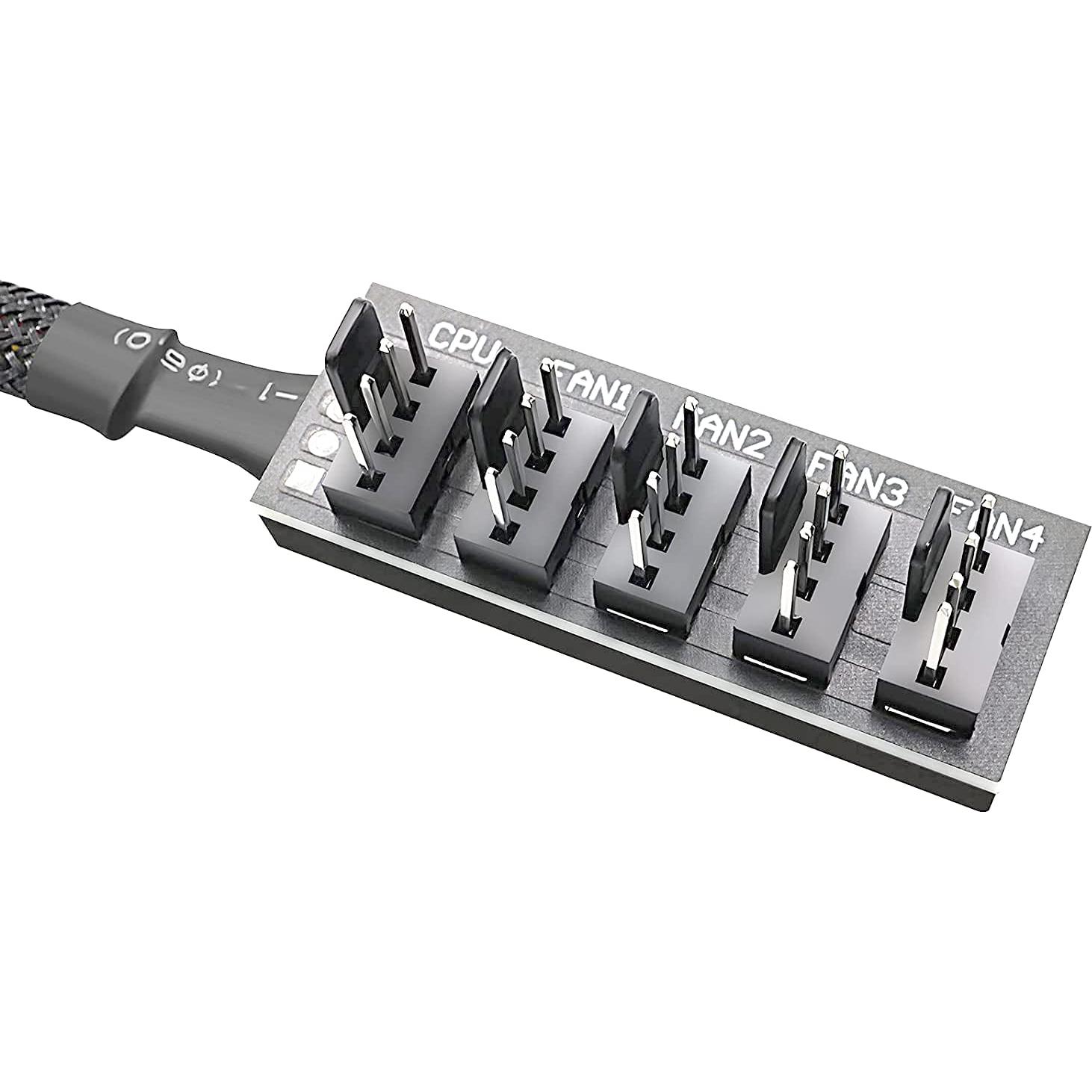 Cable de Extensión de Ventilador PWM 1 a 5 ThreeBulls 40 cm