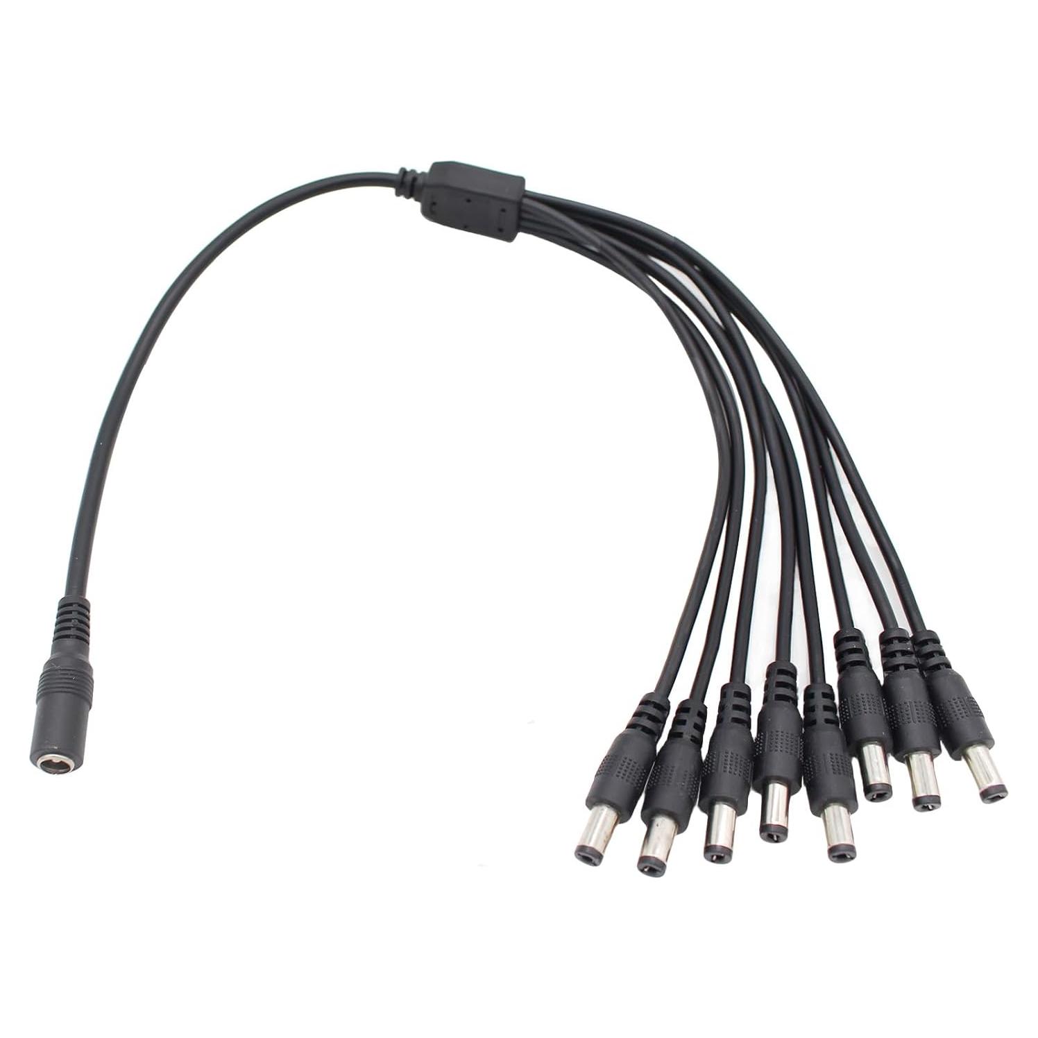 Cable Divisor DC 1 F a 8 M AIMHDUTY 5.5x2.1mm 12V 5A