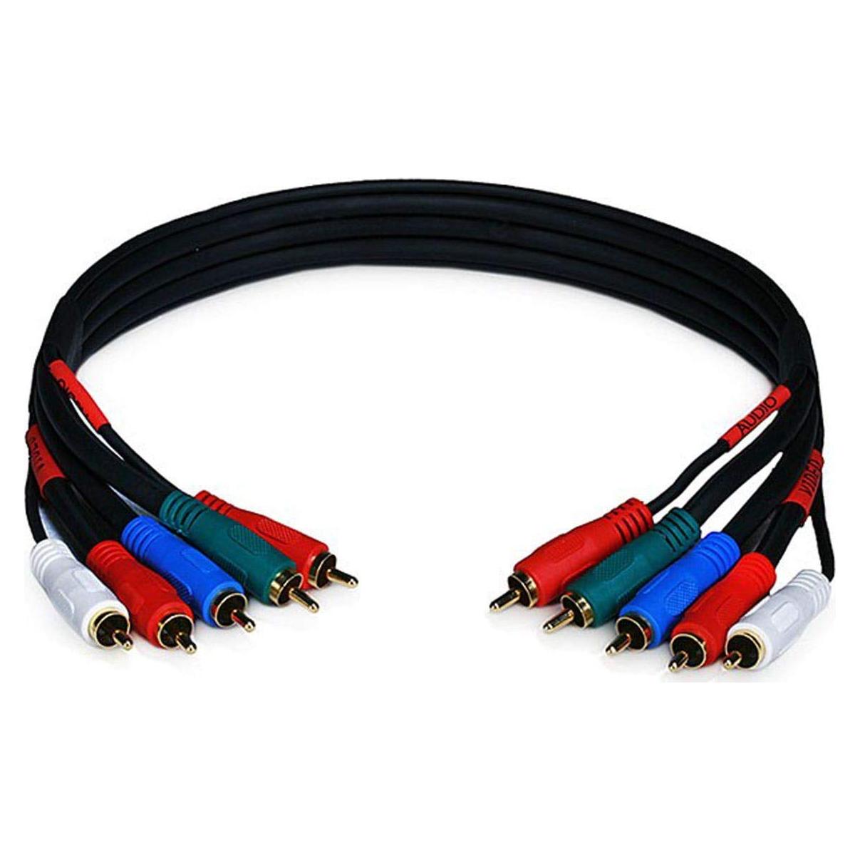 Cable de Video/Audio Componente 5-RCA Monoprice 0.46m