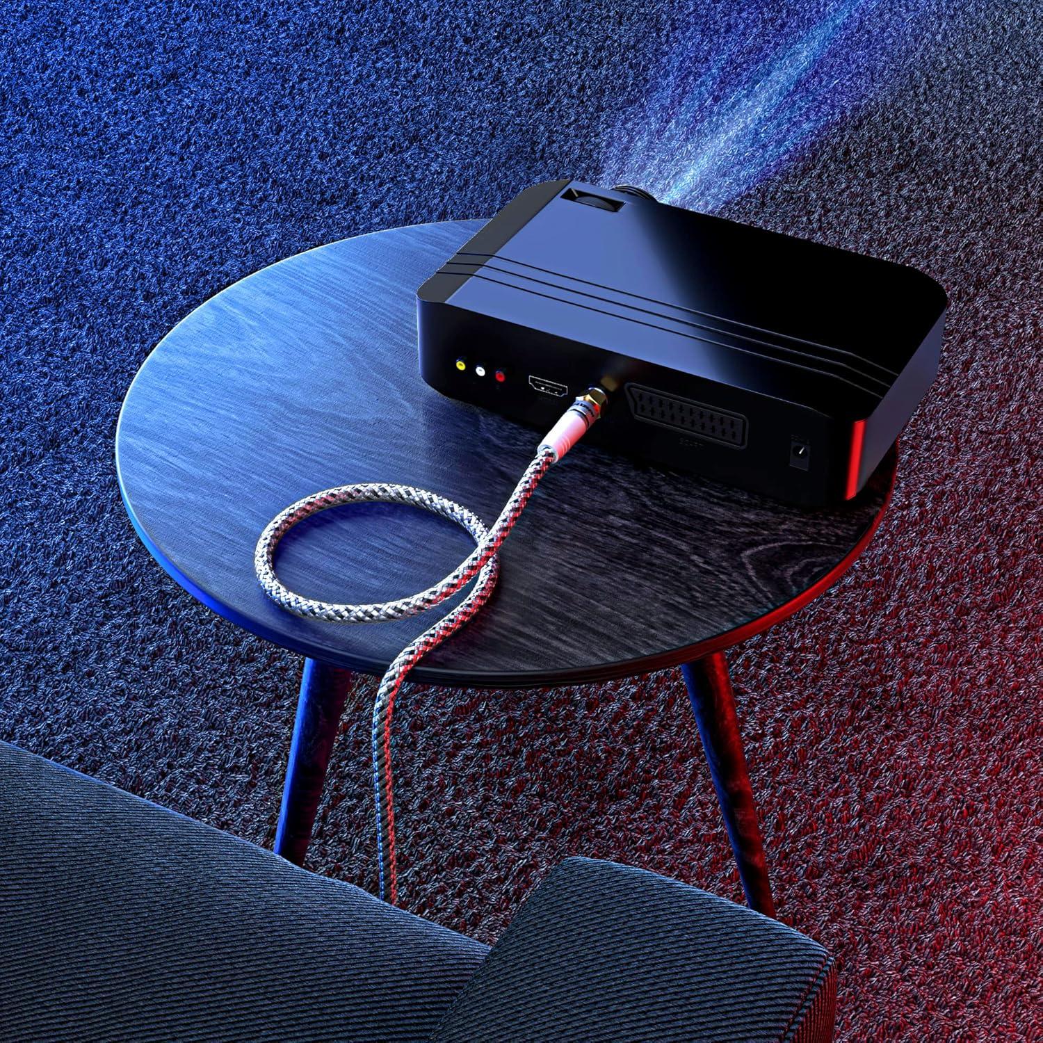 Cable Coaxial RG6 Maximm 0.91m Trenzado Nylon 3 Paquete