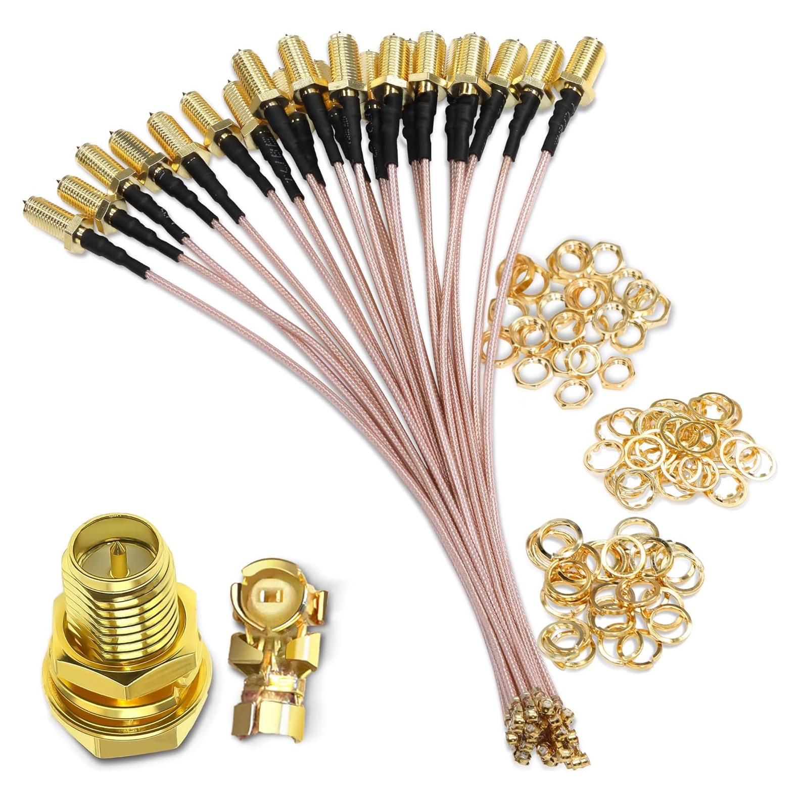 Cable Coaxial RP-SMA a U.FL Tuolnk 20cm 5 Piezas