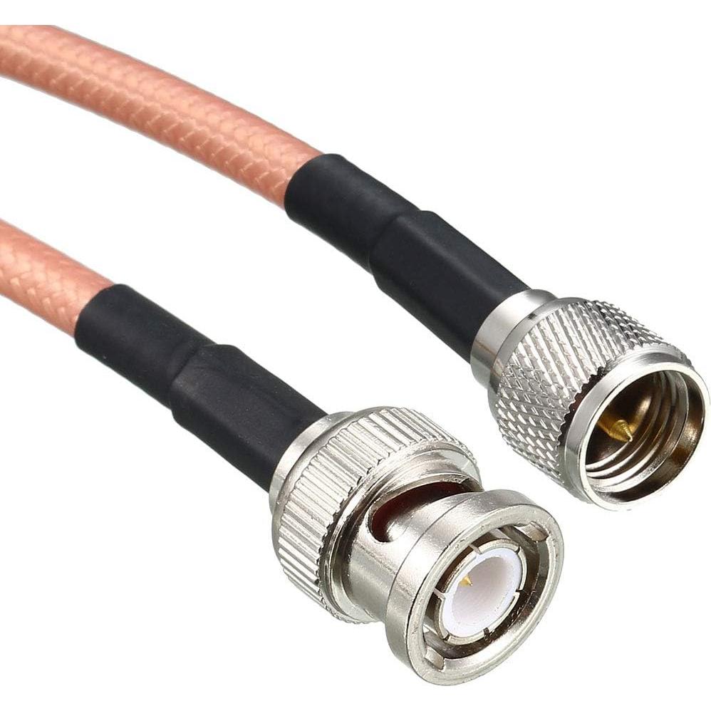 Cable Coaxial RF RG-142 uxcell BNC Macho a Mini UHF 60cm