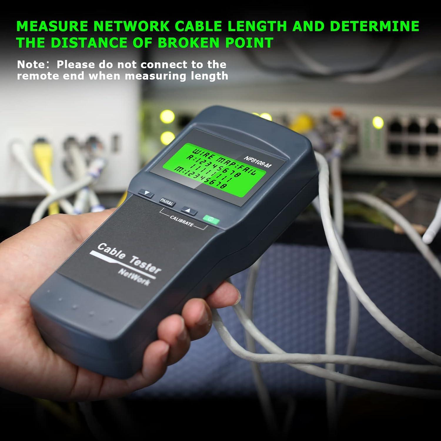 Probador de Cable de Red RJ45 VXSCAN NF8108-M 8 Unidades Remotas