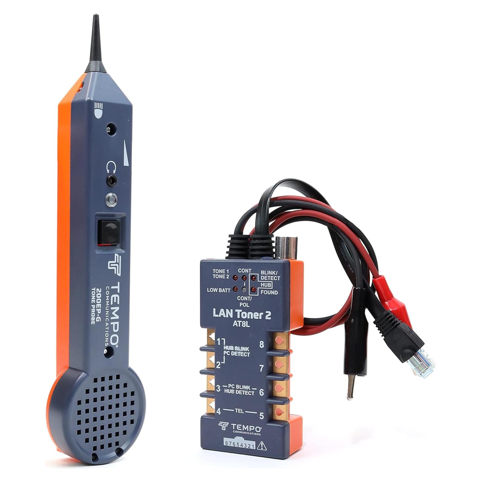 Kit de Generador de Tono y Sonda LAN TEMPO AT8LK - Prueba de Cableado