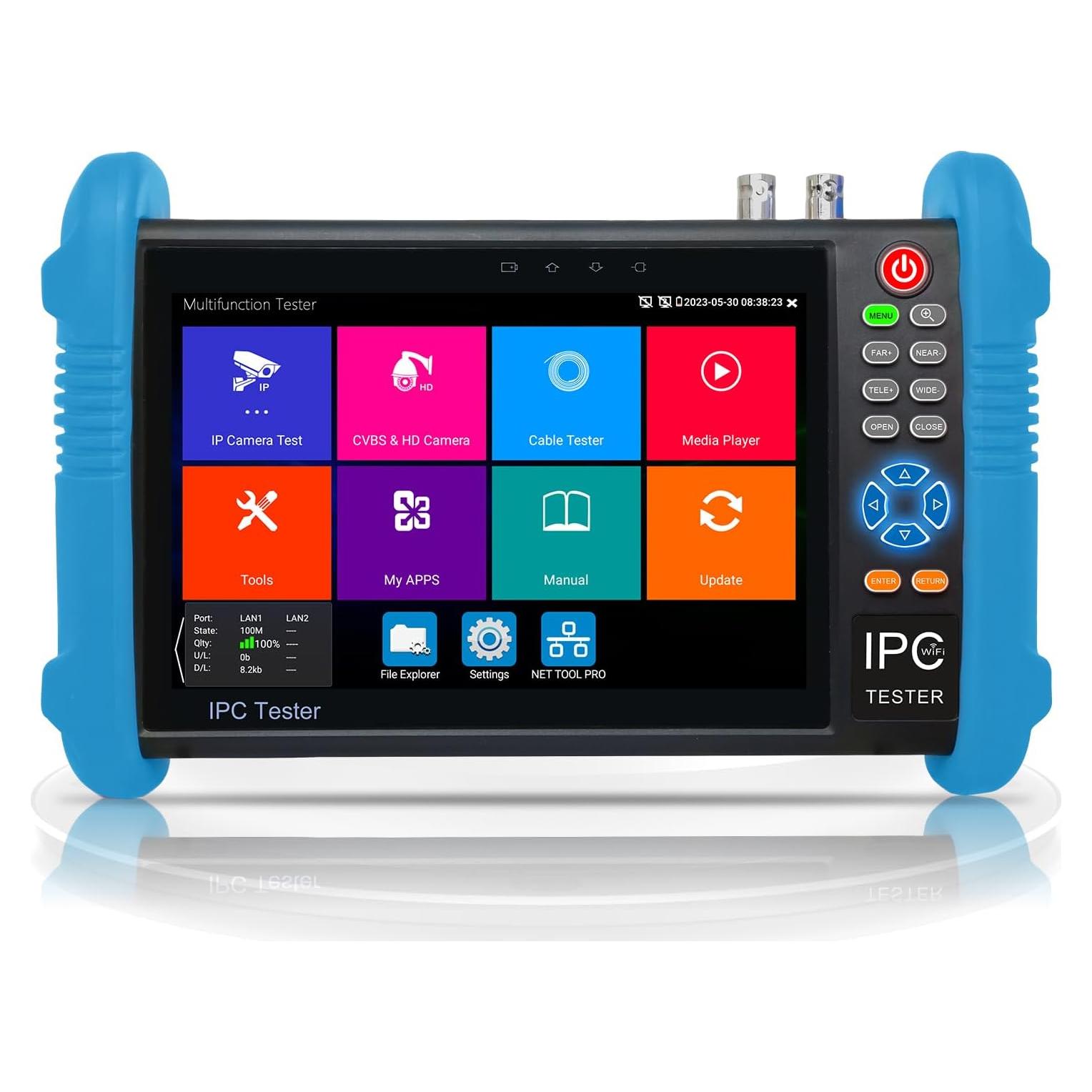 Probador de Cámara IP 8K WANLUTECH 7" PoE CCTV RJ45