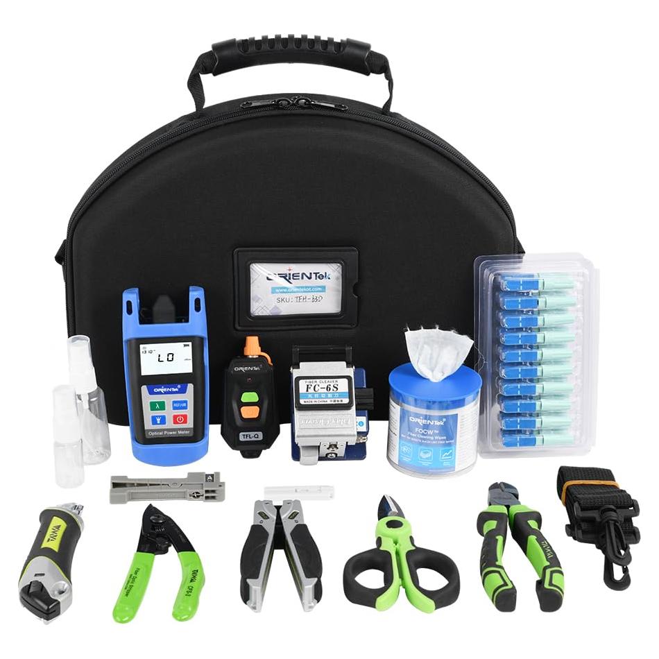 Kit de Herramientas de Fibra Óptica Decaat TFH-63D - Medidor y Localizador
