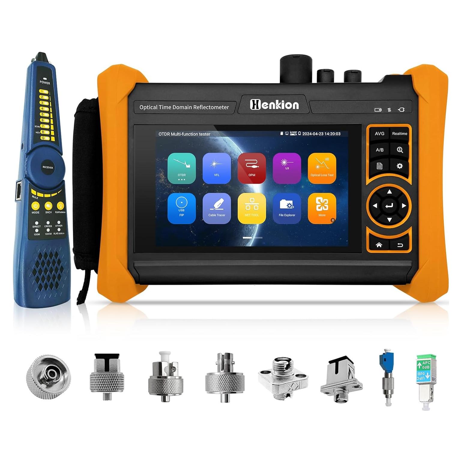 Probador OTDR Henkion RSO-65 1310/1550nm 28/26dB Pantalla Táctil